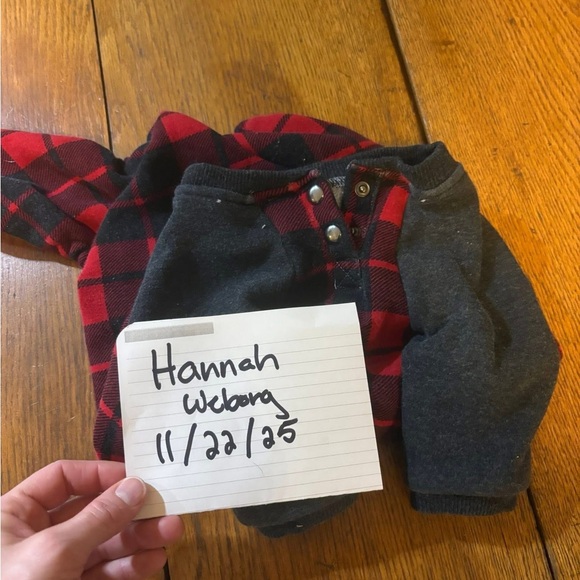 Canada Pooch Red Plaid Dog Onesie - Picture 3 of 4